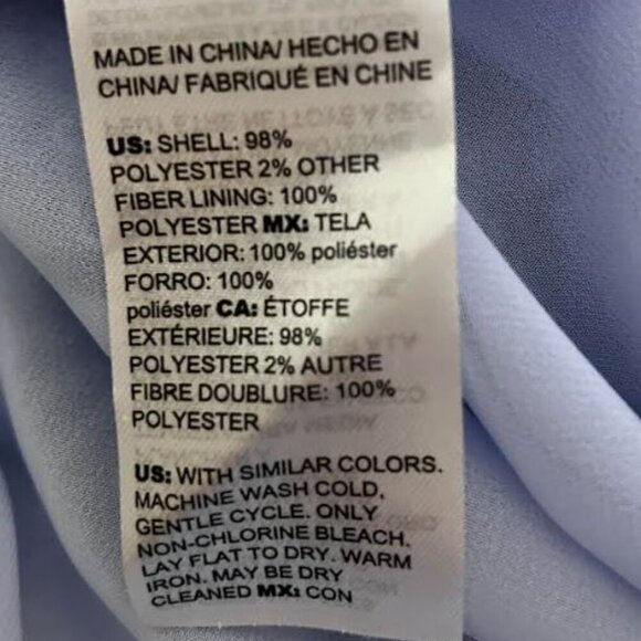 White House Black Market Blue White Clip Dot Halter BoHo Midi Dress Size 14 EUC - Picture 12 of 15